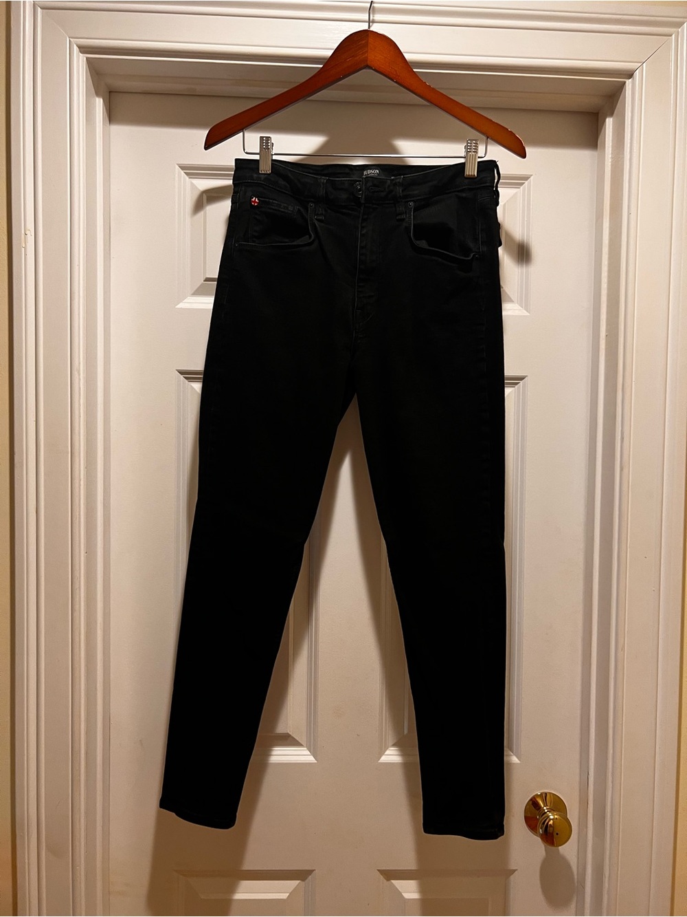 Hudson Jeans Black Denim Button-Front Jeans